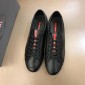 Replica Prada Fashion Sneakers Black and red Prada patch tongue with black sole MS02953