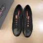 Replica Prada Fashion Sneakers Black nylon and black leather toe with black sole MS02954