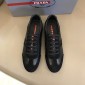 Replica Prada Fashion Sneakers Black and black suede details with black sole MS02955