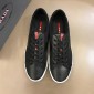 Replica Prada Fashion Sneakers Black nylon and black leather details with white sole MS02957