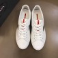 Replica Prada Fashion Sneakers White and silver leather details with white sole MS02958