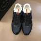 Replica Prada Fashion Sneakers Black and Prada patches with black sole MS02961