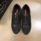 Replica Prada Fashion Sneakers Black and red heel with black sole MS02971