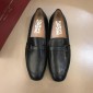 Replica Salvatore Ferragamo Black leather Fashion Perfect Quality Loafers MS02978