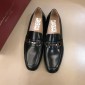 Replica Salvatore Ferragamo Black Bright leather Fashion Perfect Quality Loafers With Sliver Buckle MS02990