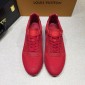 Replica Louis Vuitton Perfect Quality Sneakers Red mesh and red heel with red sole MS071012