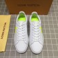 Replica Louis Vuitton Perfect Quality Sneakers White and yellow LV chevron with white sole MS071051