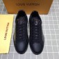 Replica Louis Vuitton Perfect Quality Sneakers Black and brown Monogram print with black sole MS071054