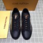 Replica Louis Vuitton Perfect Quality Sneakers Black and brown Monogram print with black sole MS071055