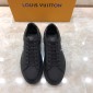 Replica Louis Vuitton Perfect Quality Sneakers Black and LV print with black sole MS071057