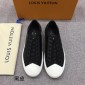 Replica Louis Vuitton Perfect Quality Sneakers Black and white toe with white sole MS071085