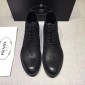 Replica Prada Black Martens Boots MS071184