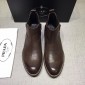 Replica Prada Brown Chelsea Boots MS071185