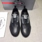 Replica Prada Perfect Quality Sneakers Black and grey details with black sole MS071249