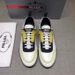 Replica Prada Perfect Quality Sneakers White and yellow details with black sole MS071250