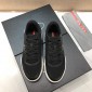 Replica Prada Perfect Quality Sneakers Black nylon and black leather details with white sole MS071290