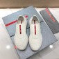 Replica Prada Perfect Quality Sneakers White and red Prada patches with white soles MS071292