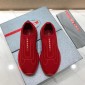 Replica Prada Perfect Quality Sneakers Red and red Prada patches with red soles MS071294