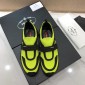 Replica Prada Perfect Quality Sneakers Yellow and black details with black sole MS071303