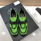 Replica Prada Perfect Quality Sneakers Green and black details with black sole MS071304