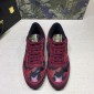 Replica Valentino Perfect Quality Sneakers Red and camouflage stars detail with white sole MS071431