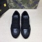 Replica Valentino Perfect Quality Sneakers Black and black heel with black sole MS071434