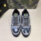 Replica Valentino Perfect Quality Sneakers Grey and blue camouflage details with beige soles MS071448