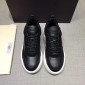 Replica Valentino Perfect Quality Sneakers Black and black heel with white sole MS071452