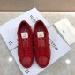 Replica Valentino Perfect Quality Sneakers Red and red stud ribbon detail with red sole MS071457