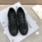 Replica Valentino Perfect Quality Sneakers Black and black stud ribbon detail with black sole MS071459