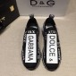 Replica Dolce & Gabbana Black and Dolce & Gabbana  print with black sole Fashion Sneakers MS07153