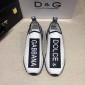 Replica Dolce & Gabbana White and Dolce & Gabbana themed print with black sole Fashion Sneakers MS07155