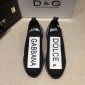 Replica Dolce & Gabbana Black and Dolce & Gabbana print with black sole Fashion Sneakers MS07156