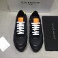 Replica Givenchy Fashion Sneakers Black and Yellow heel with Orange tongue MS07429