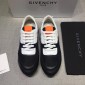 Replica Givenchy Fashion Sneakers Black and blue heel with Orange tongue MS07430