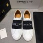 Replica Givenchy Fashion Sneakers White and Covering wide black elastic band with white heel MS07450