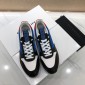 Replica Givenchy Fashion Sneakers Blue and black shiny leather with red heel MS07459