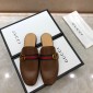 Replica Gucci brownSlipper with double G MS07521