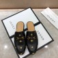 Replica Gucciblack Slipper with star and bee MS07524