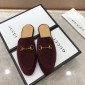 Replica Guccibrown Slipper with golden button MS07530