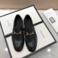 Replica Gucci Black Leather loafer MS07537