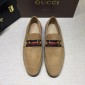 Replica Gucci Brown Suede leather Perfect Quality Loafers MS07543