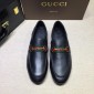 Replica Gucci Black Leather loafer MS07552