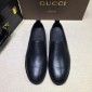 Replica Gucci Black Leather loafer MS07558