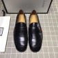 Replica Gucci Black Leather loafer MS07576