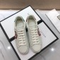 Replica Gucci Fashion Sneakers White and GUCCI tongue print with white rubber sole MS07627