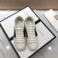 Replica Gucci Fashion Sneakers White and three piglet embroidery with white rubber sole MS07629