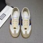 Replica Gucci Fashion Sneakers White and grey suede with brown rubber soles MS07639