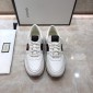 Replica Gucci Fashion Sneakers White and burgundy details with white sole MS07647