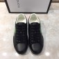 Replica Gucci Fashion Sneakers Black and green wolf head with black sole MS07655